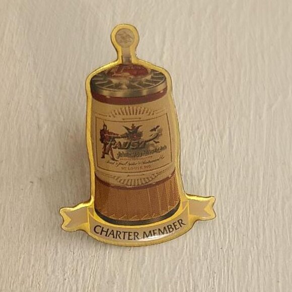 Faust Charter Member Beer Stein Vintage Lapel Pin Tie Tack - Anheuser Busch Pin - Picture 2 of 4